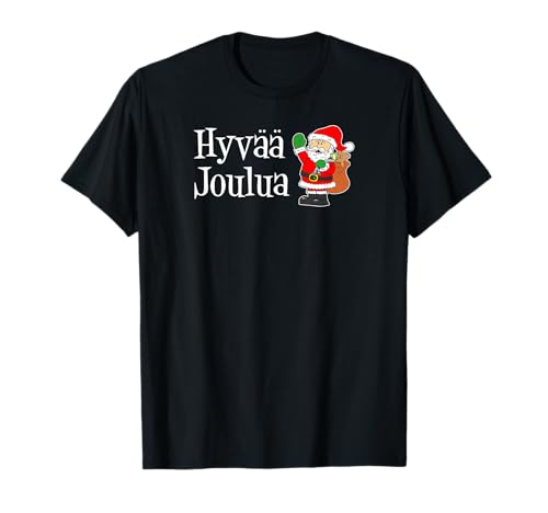 Hyvaa Joulua Finnische Frohe Weihnachten Cartoon Weihnachtsmann...