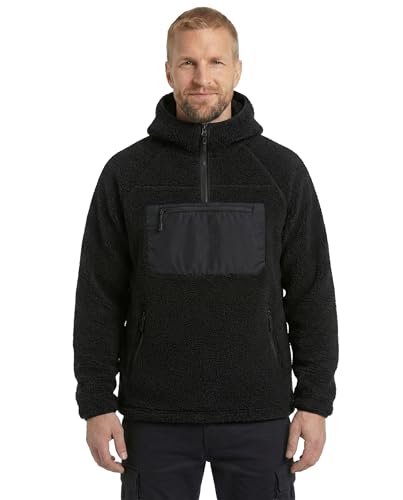 Brandit Teddyfleece Work Pullover 15Y, Color: black, Size: 7XL