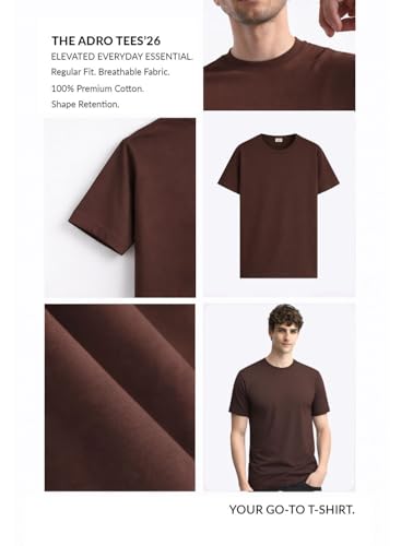 Image of ADRO Printed Tshirt for Men | Cotton Printed T-Shirt | Regular Fit Casual Mens T-Shirts | Premium Summer Tshirts