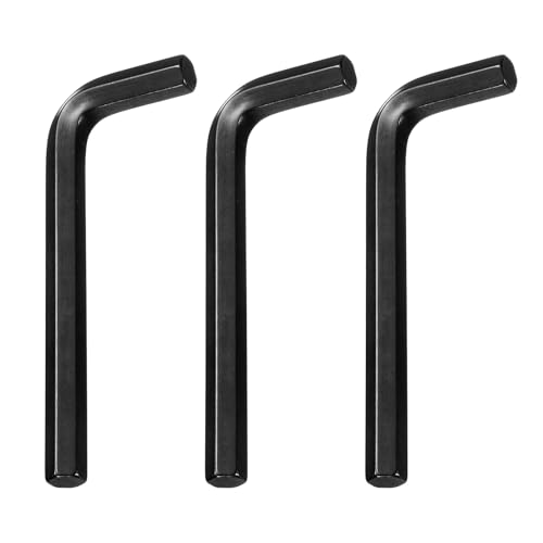 Image of sourcing map 3pcs Hex Key Wrench 7/16" 45# Carbon Steel L-Shape Hexagon SAE Wrenches Repairing Tool for Home DIY Bike Motorcycle Repair, Black