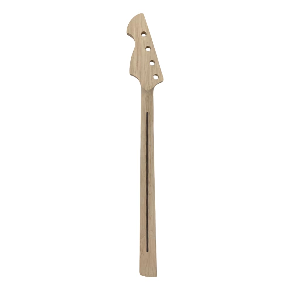 Yinfente Manico per chitarra basso 22 tasti 34 pollici Acero tastiera chitarra Intarsio a blocchi DIY Chitarra Intarsio a blocchi (Tastiera in Acero)
