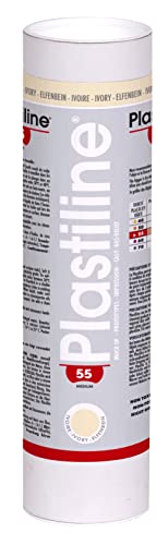 PLASTILINE 1155T Tube pâte modeler Hte Précision 1kg Ivoire-55