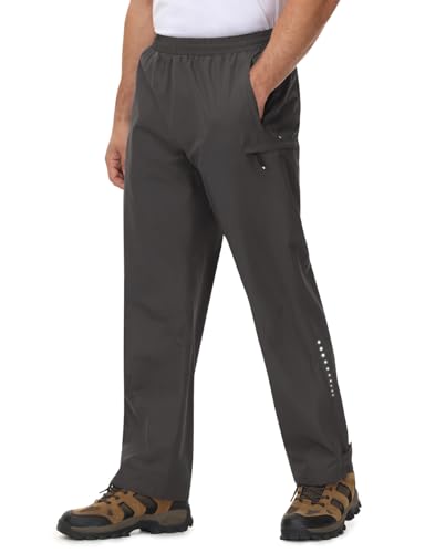 TBMPOY Men's Rain Pants with 3 Pockets