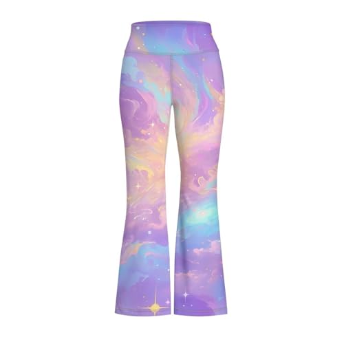 Blending Girls 's Flare Yoga Pants High Waisted Bootcut Leggings for Girls Workout Leggings Bell Bottom Pants2