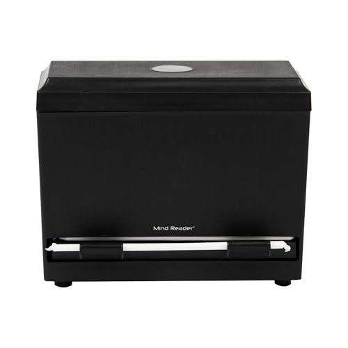 Mind Reader Compact Straw Dispenser or Pencil Dispenser, Countertop Organizer, Plastic, Black by Mind Reader - Image 6