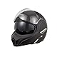 KSK Klapphelm DS 180° RUBIO Matt Schwarz – P/J und ECE R 22.06 zugelassen – Größe XL (61-62cm) – ABS-Schale