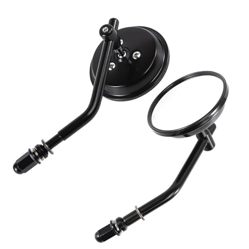 Espejos retrovisores negros para Harley Softail Dyna Sportster XL1200 XL883 Chopper