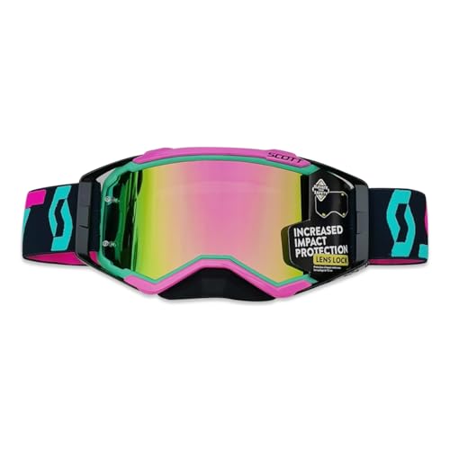 OLYSPM Lunette Moto Cross,Masque Moto avec Protection Nasale et Doublure en Éponge à Trois Couches,Lunettes de Moto Anti-buée avec Protection UV pour...