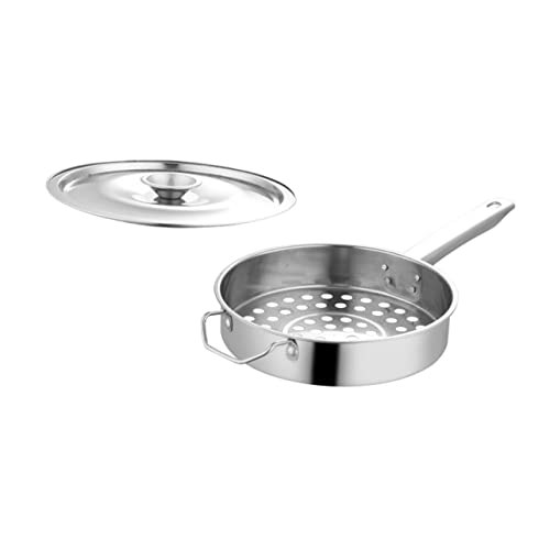 SOLUSTRE 1 juego Cuchara Coladora Inoxidable para Servir Alimentos Cucharón de Cocina con Orificios Uniformes para Verduras y Utensilio Práctico para Cocina Fregadero