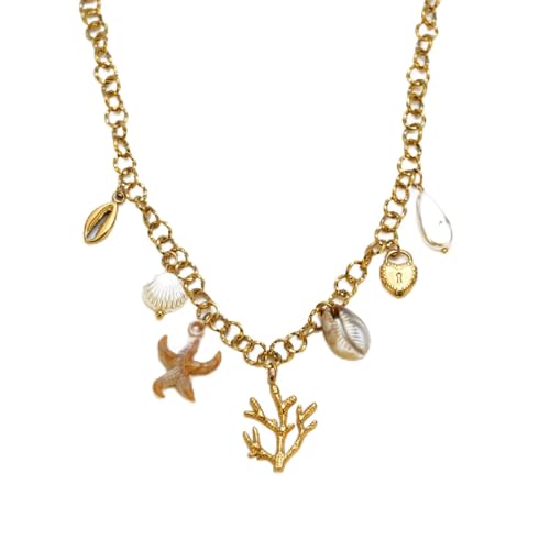 Collier pendentif corail et étoile de mer : le cadeau de fête idéal