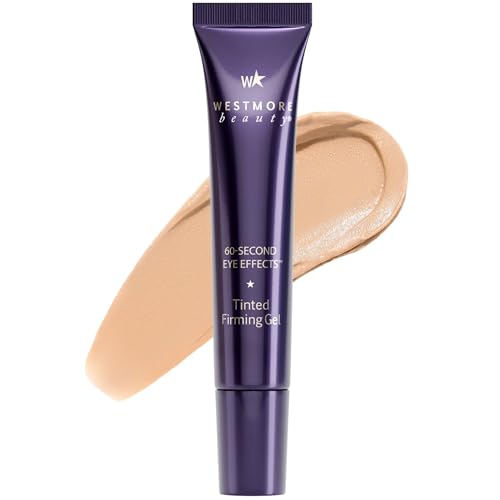 Westmore Beauty 60 Second Effects Tinted Firming Gel - Under Eye Cream For Puffiness And Bags Under Eyes - 10 mL Light to Medium - 0.33 Fl Oz