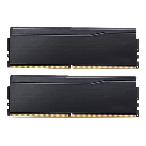 Glaeptio 32GB DDR5 6000MHz �f�X�N�g�b�v������ (�u���b�N) | �f���A���`���l���L�b�g 2x16GB XMP 3.0�����EXPO�I�[�o�[�N���b�N�Ή� ����уf�X�N�g�b�vPC�p