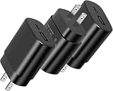 [3-Pack] Quick Charge 3.0 Wall Charger,18W QC 3.0 USB Wall Charger Adapter Fast Charging Block Compatible Wireless Charger Compatible with Samsung Galaxy S10 S9 S8 Plus S7 S6 Edge Note 9, LG, Kindle