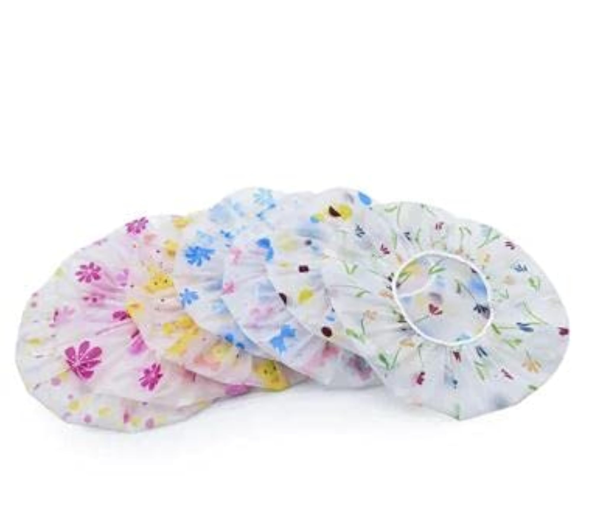 Waterproof Reusable Printed Elastic Bathroom Shower Caps