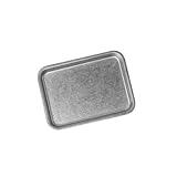 LckCryspho 卓上用トレイ 長方形 25x18cm ステンレス鋼 – 食洗機対応 調理 業務用 収納 小物置き (22x16cm,長方形)