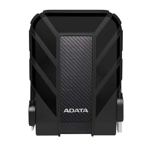 ADATA HD710 Pro - 2 TB, externe Festplatte mit USB 3.2 Gen.1, IP68-Schutzklasse schwarzlanglebig, wasserdicht und staubdicht mit militärischer Zähigkeit in mehrschichtigen Festplatten
