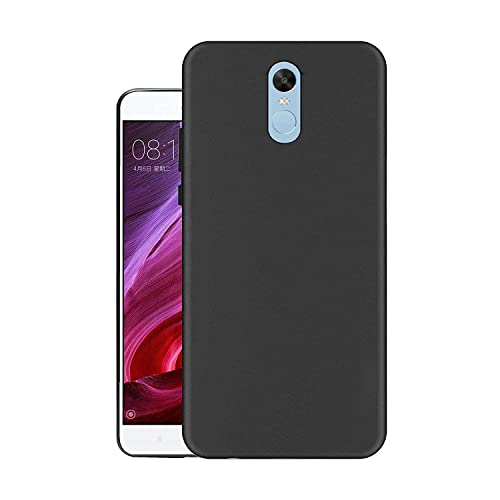 Image of Mobile Back Cover Case for Redmi Note 5 (Silicone Case|CameraProtection|Black SC1510)