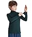 Dreammonkey Boys Turtleneck Long Sleeve Shirt Thermal Turtle Neck Soft Stretch Base Layer Tee for Kids（4T-16Y） Dark Green