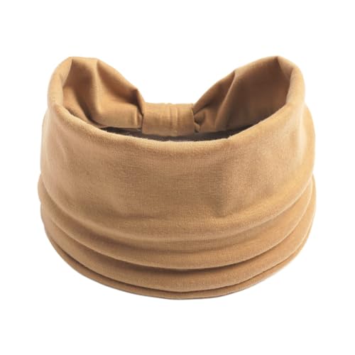 Image of XFYT Gym Workout Sports Yoga Hairband | Soft Sweat Absorbent Stylish Stretchable Headband (Vanilla Beige)