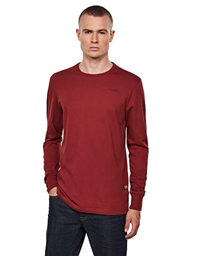 G-STAR RAW Base Regular Camiseta, Polvo de ladrillo 336-B729, Large para Hombre