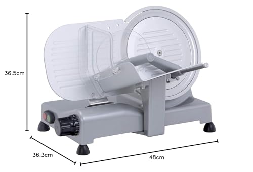 R.G.V. Lusso 25 Gl Affettatrice Elettrica, 140 Watt, Alluminio, Argento, Lama Diametro 25 Cm - 6