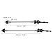X AUTOHAUX 1 Pair Bike Bicycle Quick Release Axles Skewers Lever Front Rear Bike Axle Wheel Hub 140mm 180mm Black for MTB Moutain Road Bike Titanium Alloy