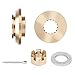 Qiclear Upgrade 150-300hp Propeller Installation Hardware Kits fit Yamaha Outboard Moto Propellers,Thrust Washer/Spacer/Washer/Nut/Cotter Pin Included