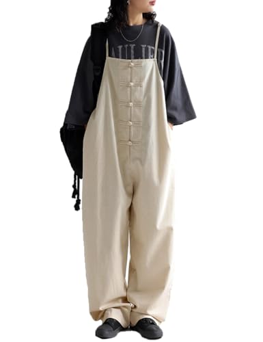 [antiqua] アンティカ サロペット レディース ロング 無地 PK-01007 Free Size 01 ナチュラル