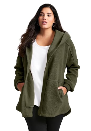 Women's Plus Size Weekender Hooded Fleece Jacket