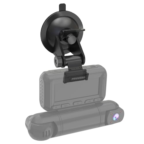Image of PRUVEEO Suction Cup Mount D90-4CH D88-4CH D80-4CH 4 Channel Dash Cam