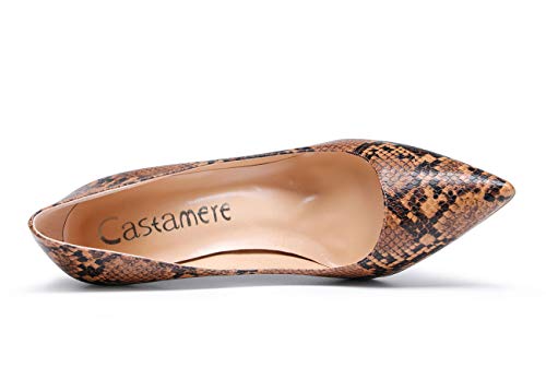 Image of Castamere Womens High Heels Pointed-Toe Slip-on Stilettos Pumps 4Inch Heel Shoes