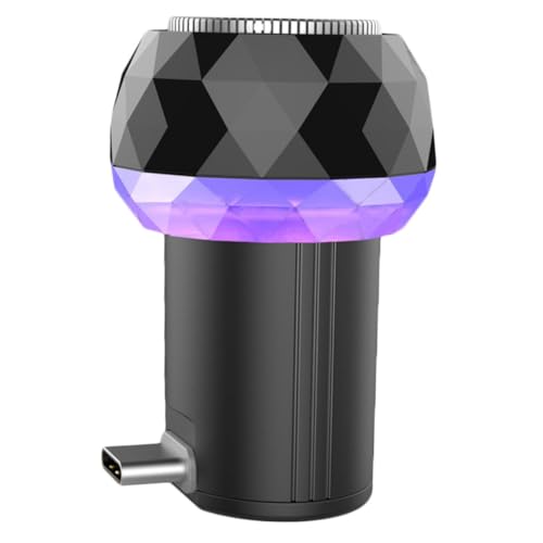 Healvian Electric Beard Razor Portable USB C Shaver for Men Compact Rotary Razor for Travel and Daily Use Convenient Plug and Play Design for Smooth Shaving Experience