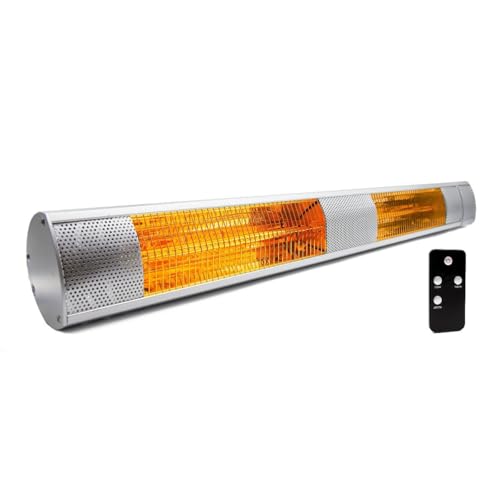 KMH-30R 3KW Infrared Wall Mounted Outdoor Garden Heater Silver