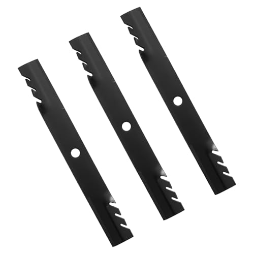 BCQNXX 60' Deck Replacement Lawn Mower Mulching Blades for M128485 M131958 M144196 M163983 TCU15881 - Compatible with John Deere 1023E 1025R 737 757 797 997-3 Pack