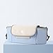 Kinderwagen Organizer Universal mit Becherhalter, Buggy Kinderwagentasche Baby Zubehör mit Reißverschlusstasche, Schultergurt und Stauraum für Windeln& Handys, Baby Stroller Bag Blau
