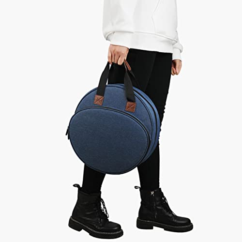 Sac de broderie NUOBESTY compartiments multiples tissu bleu - 6