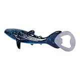 Brizoria Unique Fish Bottle Opener Cool Beer Bottle Opener Creative Whale Shark Design Resin Handle Bar Key Nautical Animal Theme Destapadores De Cerveza for Kitchen Party Bar Gifts for Men, Blue