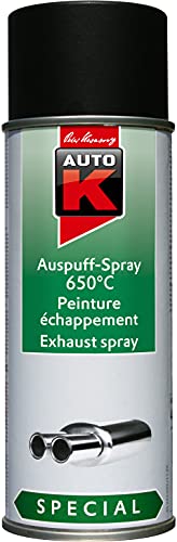 Spray pour Echappement Auto-K - Bombe Aérosol Spray de Peinture Résistante à la Chaleur Spéciale Echappement - Noir - 400 ml - Ref. 233099