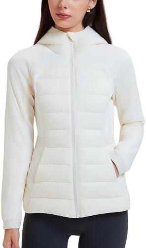 Mudere Women's Lightweight Quilted Puffer Jacket with Hood 800 Fi...