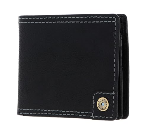 Portefeuille Bruno Banani en cuir noir à rabat pour homme élégant
