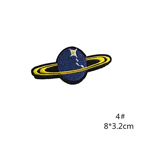 Pill Universe Toppa Termoadesiva Spaziale - Pillole, Stelle E Luna - Da Stirare Su Giacche, Jeans, Zaini - DIY