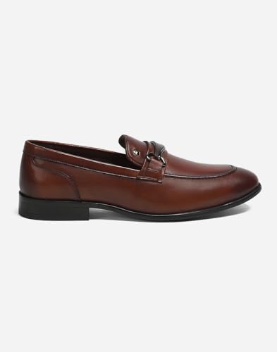 Image of Monte Carlo Mens Solid Slip on Genuine Leather Penny Loafers (201821FW)