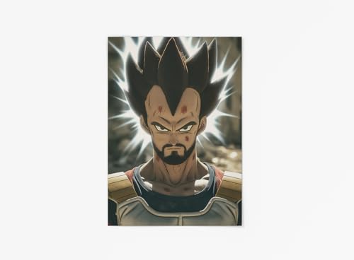 Poster Vegeta est palestinien : tableau d'art mural 30x40 cm et décoration otaku