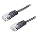 Price comparison product image TarLink® 15 Metre Flat Black Ethernet Cable CAT 6 RJ45 LAN Network Internet Router Lead (Black)