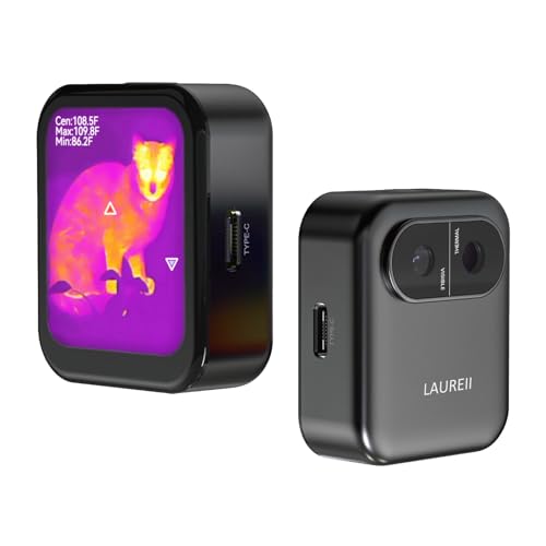 LAUREII SugarX1 Ultra-compact Thermal Imaging Camera for Beginners - 80×60 IR Resolution Mini thermal camera for home inspections and thermal imaging science classes