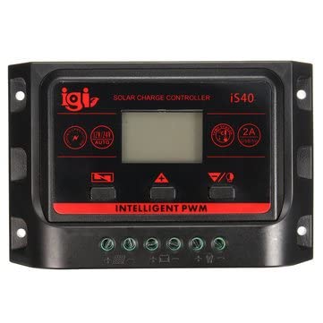 3NH Lcd 10A Auto Solar Panel Regulator Charger Controller Dual Usb 12V/24V