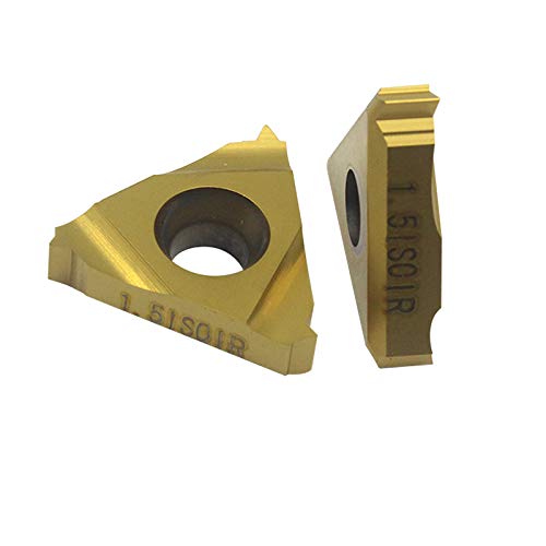 Tool Part for 16IR 1.5ISO 10PCS Internal Threading Insert 16IR 1.5ISO LDC CNC Inserts Threading for Thread Turning Tool