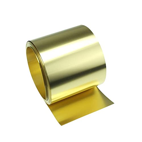 1 metro/rotolo di sottile striscia pellicola d'oro in ottone ad alta purezza H62, foglio(0.3x200x1000mm)