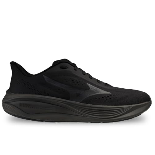 Mizuno Neo Cosmo 2 Scarpe da Corsa, Mesh Traspirante, Suola in Gomma, Intersuola Enerzy,Neutro, Uomo (Black/Black Sand, Sistema Taglie Calzature EU, Adulto, Uomo, Numero, Media, 45)