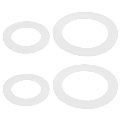 YINETTECH Lot de 2 joints d'étanchéité en silicone pour réservoir de chasse d'eau compatible avec les pistons Grohe Adagio 43808000 43544000 (66 x 46,5 x 2 mm, 47 x...